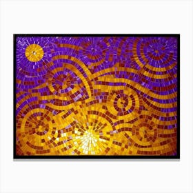 Abstract Mosaic Art Canvas Print