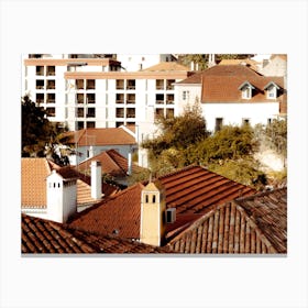 Terracotta Rooftops Of Sintra, Portugal Color Travel And Architecture Photography Canvas Print
