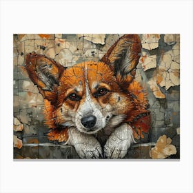 Welsh Corgi Fine Art Portrait 1 Canvas Print