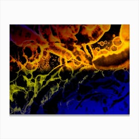 Alcoholic Ink Abstraction Full Moon 1 Canvas Print