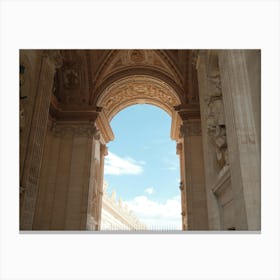 Archway Of St Peter'S Basilica Canvas Print