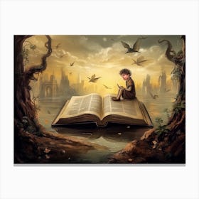 Joy Of Reading 38 Canvas Print