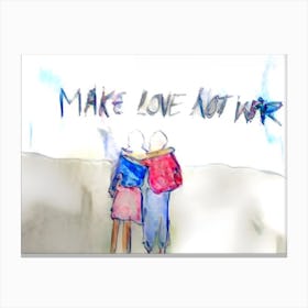 Make Love Not War Canvas Print