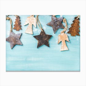 Christmas Tree Ornaments Canvas Print