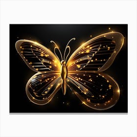Golden Butterfly 91 Canvas Print