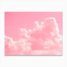 Cloudy with a touch of Pink Canvas Print