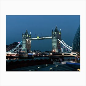 Tower Bridge At Night Canvas Print