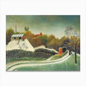 Sawmill, Outskirts Of Paris, Henri Rousseau Canvas Print