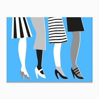 Blue Legs Canvas Print