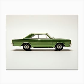 Toy Car 68 Dodge Dart Green Canvas Print
