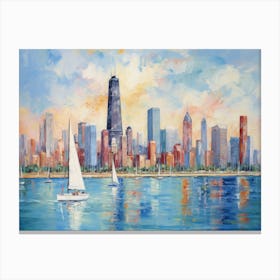 Chicago Skyline 6 Canvas Print