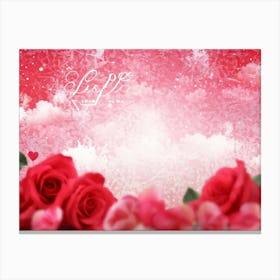 Valentine'S Day Roses 1 Canvas Print