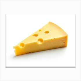 Cheese On A White Background Canvas Print