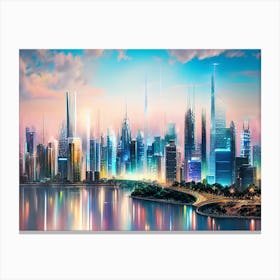 Cityscape 74 Canvas Print