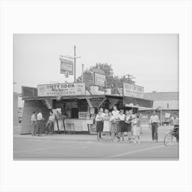 Untitled Photo, Possibly Related To High School Students Crossing The Street, Phoenix, Arizona By Russell Lee Canvas Print