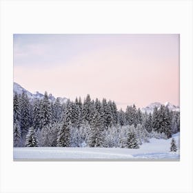 Pastel Winter Sky Canvas Print