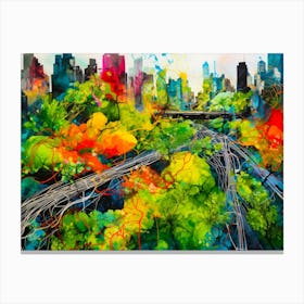 Jungle Metropolis Canvas Print