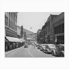 Main Street Of Bisbee, Arizona By Russell Lee Canvas Print