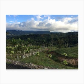 Roadside Vista near San Ramon, Costa Rica Canvas Print