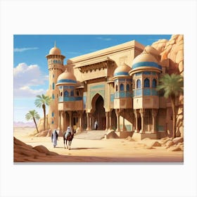 Egyptian Palace Canvas Print