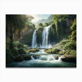 Beautiful Waterfall Canvas Print