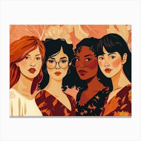Four Women 2 Canvas Print