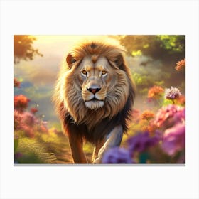 Majestic Lion 01 - AfriDesigns Canvas Print