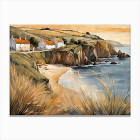 European Coastal Painting (22) Canvas Print