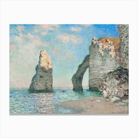 The Cliffs At Étretat (1885), 1, Claude Monet Canvas Print