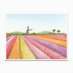 Tulip Fields 1 Canvas Print