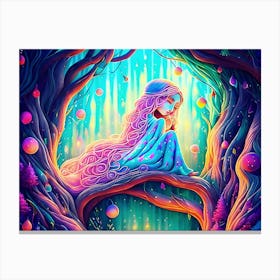 A Dreamer in the Woods Canvas Print