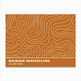 Bauhaus Orange Exhibition 24 Canvas Print