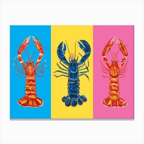 Lobster Pop Art Canvas Print