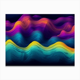 Abstract Wave Background Canvas Print