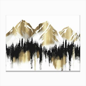 Gold Mountains Canvas Print 2 Canvas Print