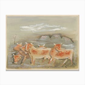 Restless Animals, Mikuláš Galanda Canvas Print