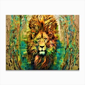 Lion Pride - King Of Lions Canvas Print