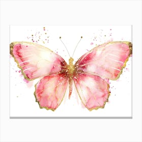 Pink Butterfly 1 Canvas Print