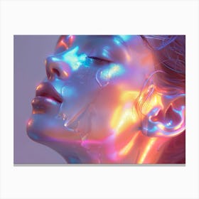 Holographic Portrait 5 Canvas Print