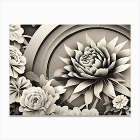 Chinese Flowers Canvas Print