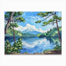 Lake Fuji Canvas Print