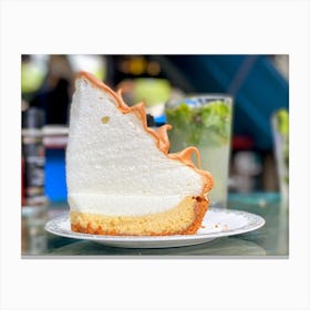 Slice Of Key Lime Pie In Key West (Florida Keys Series) 🎩 Canvas Print