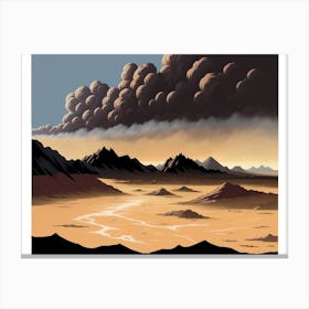 Surrealdesert Canvas Print