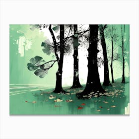 Trees In The Forest 4 Canvas Print