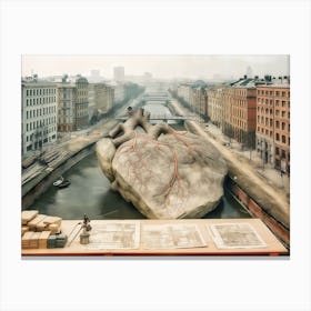 Heart In The City (I) Canvas Print