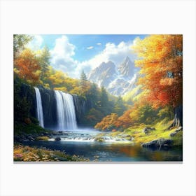 Beautiful 3d Nature and Landscape 1 Canvas Print