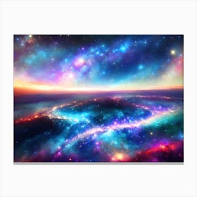 Space Painting Canvas Print