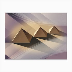 voilet Pyramids Canvas Print