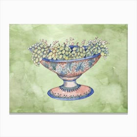 Watercolor Chinoiserie 2 Canvas Print