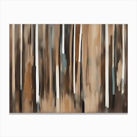 Birch Trees Abstract Forest 2 Canvas Print